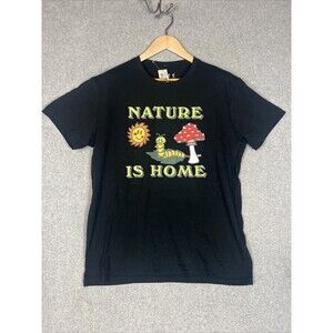 New Aeropostale Adult Black Nature Is Home Graphic T-Shirt Large